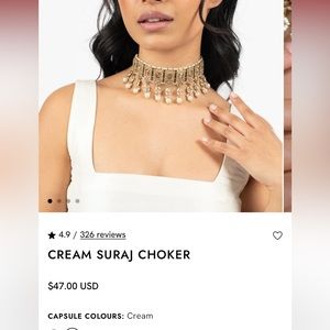 Cream SAREE ROOM Suraj choker